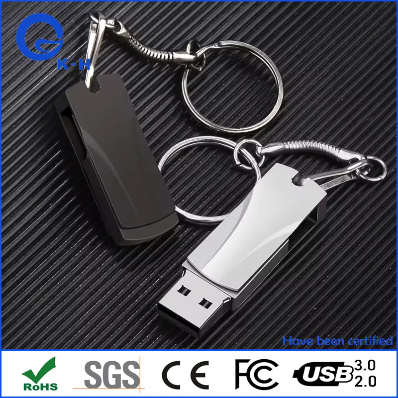 Metal Swivel USB 2.0 3.0 Flash Memory Disk with Custom Logo