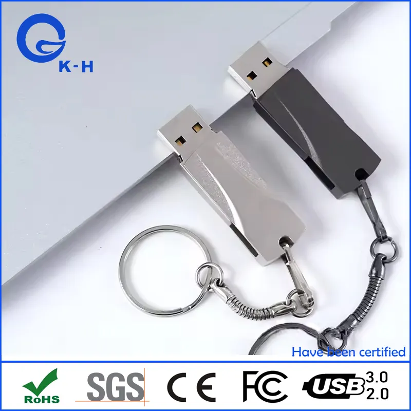 Metal Swivel USB 2.0 3.0 Flash Memory Disk with Custom Logo