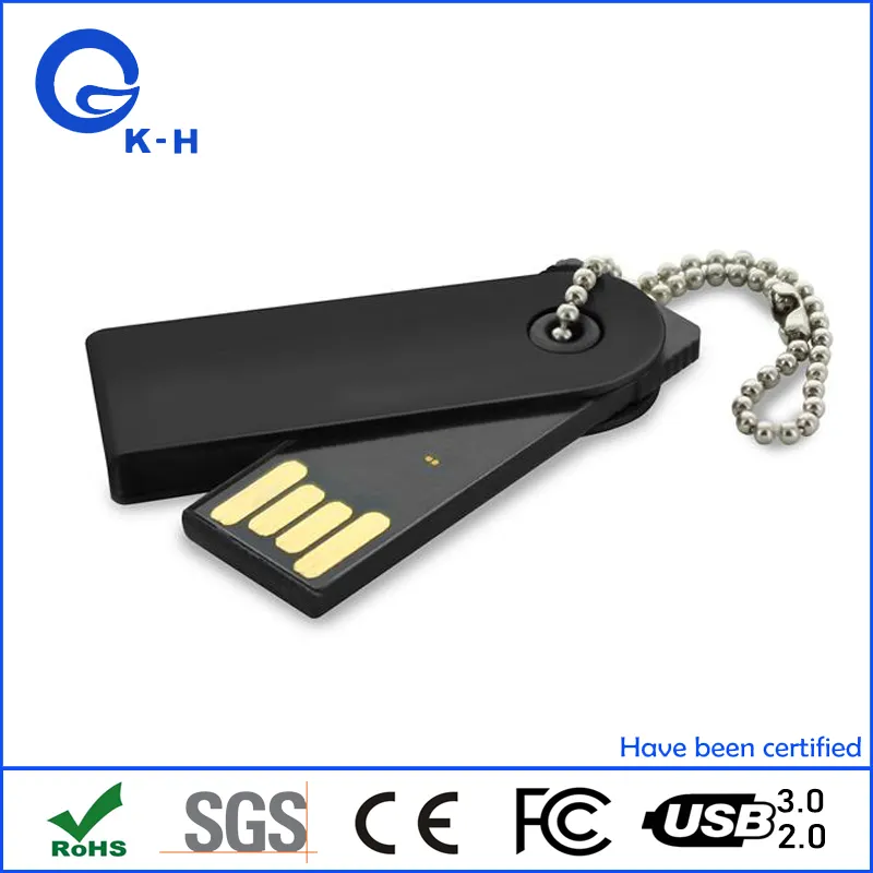 Metal Swivel USB Flash 4GB 8GB Memory Drive Custom Logo