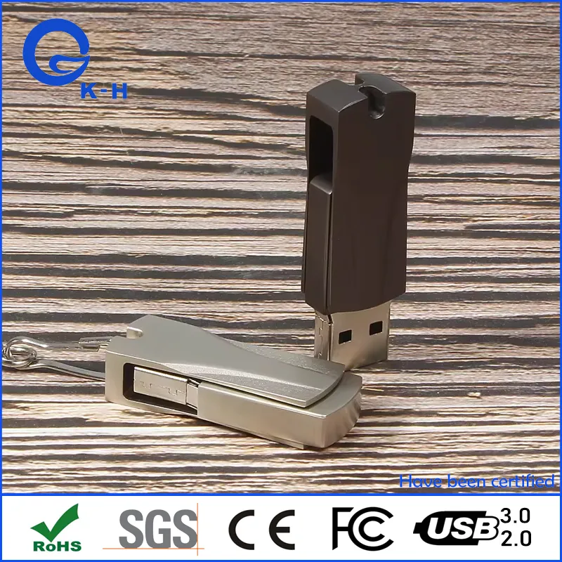 Metal Twister USB 3.0 2.0 Flash Memory Driver with Custom Logo