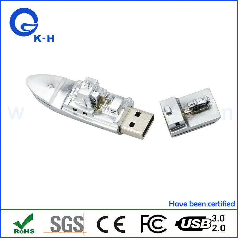 Metal Warship Boating USB 2.0 3.0 Flash Memory Stick 16GB 8GB 4GB 2GB