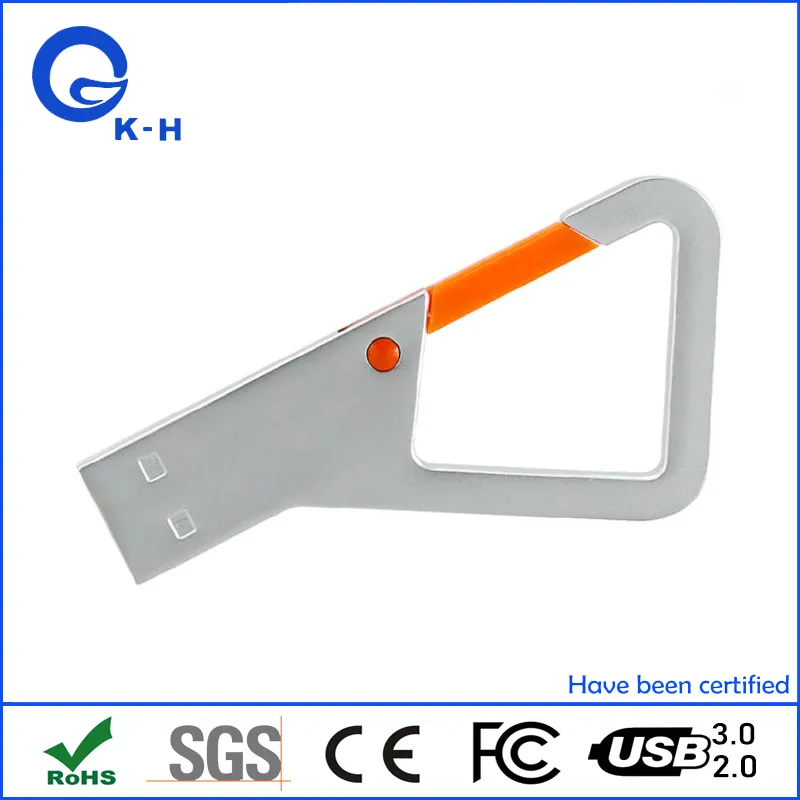 Mini Metal Hook USB Flash Driver 16GB 32GB 64GB 128GB