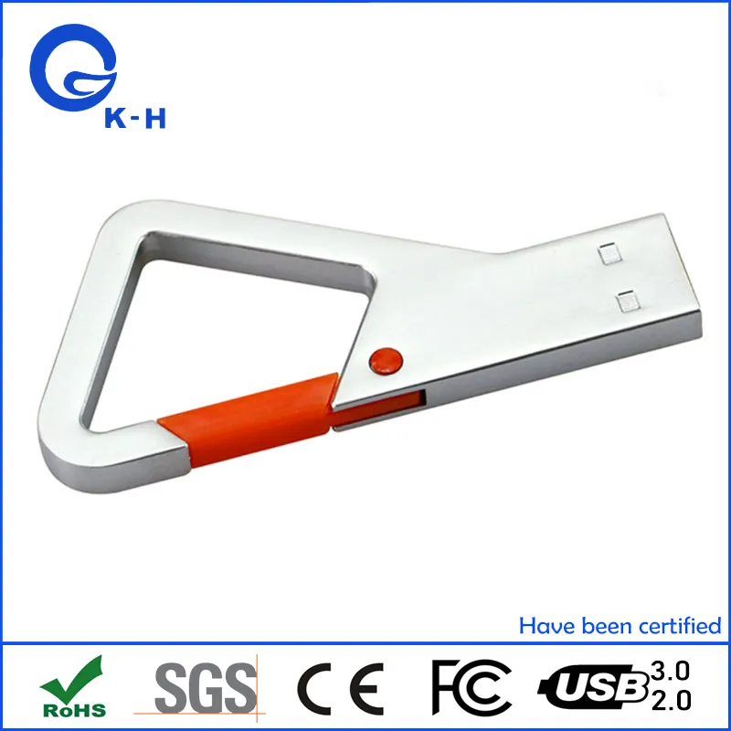 Mini Metal Hook USB Flash Driver 16GB 32GB 64GB 128GB