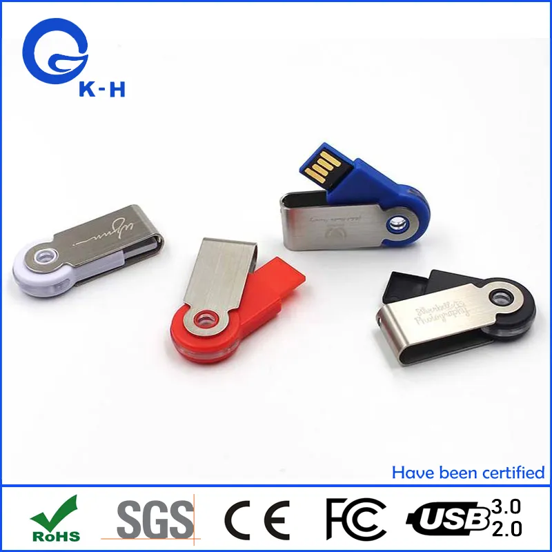 Mini Metal Twist USB Flash Memory Driver 16GB 32GB