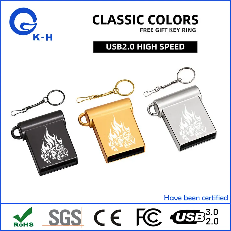 Mini Metal USB Flash Memory Driver 2GB 4GB 8GB 16GB