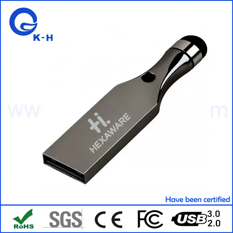 Mini Touch Metal USB Flash Memory Stick 16GB 32GB 64GB