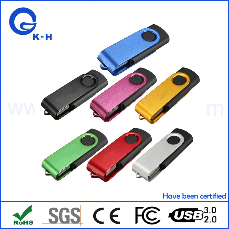 Most Popular Metal Twister USB 2.0 3.0 Flash Drive 16GB 32GB 64GB