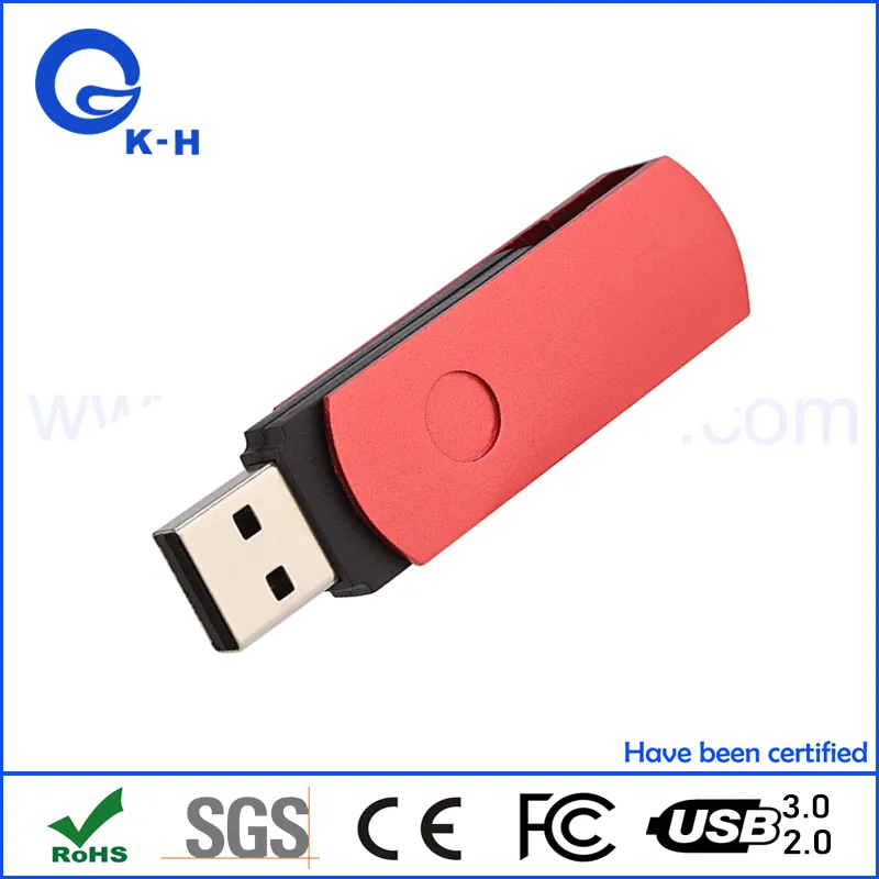 Most Popular Swivel USB Flash Memory Pen Drive for Gift