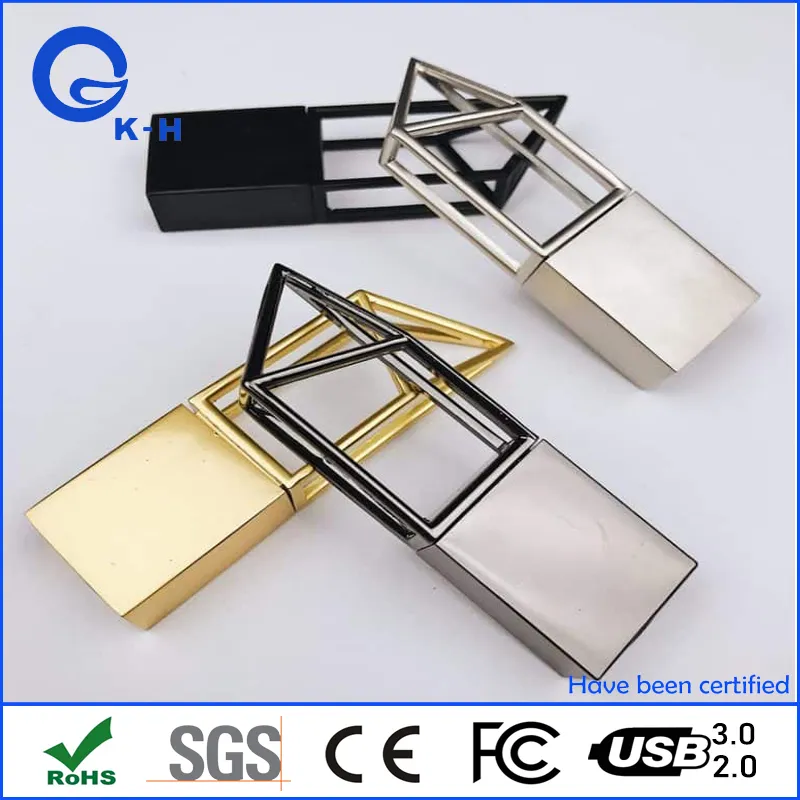 New Metal 64GB 128GB USB 2.0 3.0 Memory Pendrive 8GB 16GB 32GB