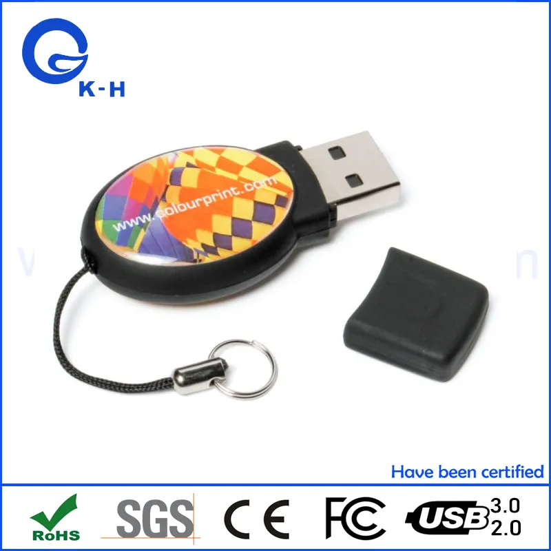 Oval Epoxy Dome USB Flash Memory Stick 1GB 2GB 4GB