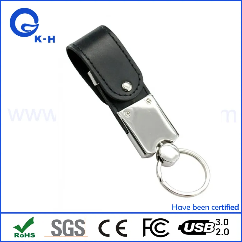 PU Leather USB 2.0 Flash Jump Drive 8GB 4GB 2GB 1GB