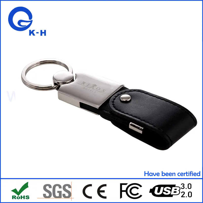 PU Leather USB 2.0 Flash Jump Drive 8GB 4GB 2GB 1GB