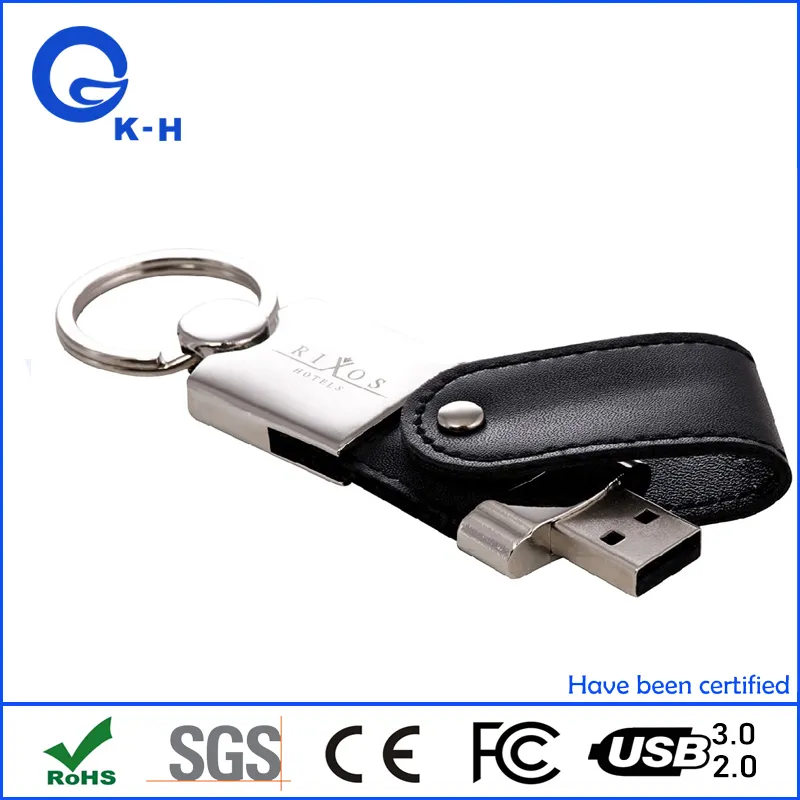 PU Leather USB 2.0 Flash Jump Drive 8GB 4GB 2GB 1GB