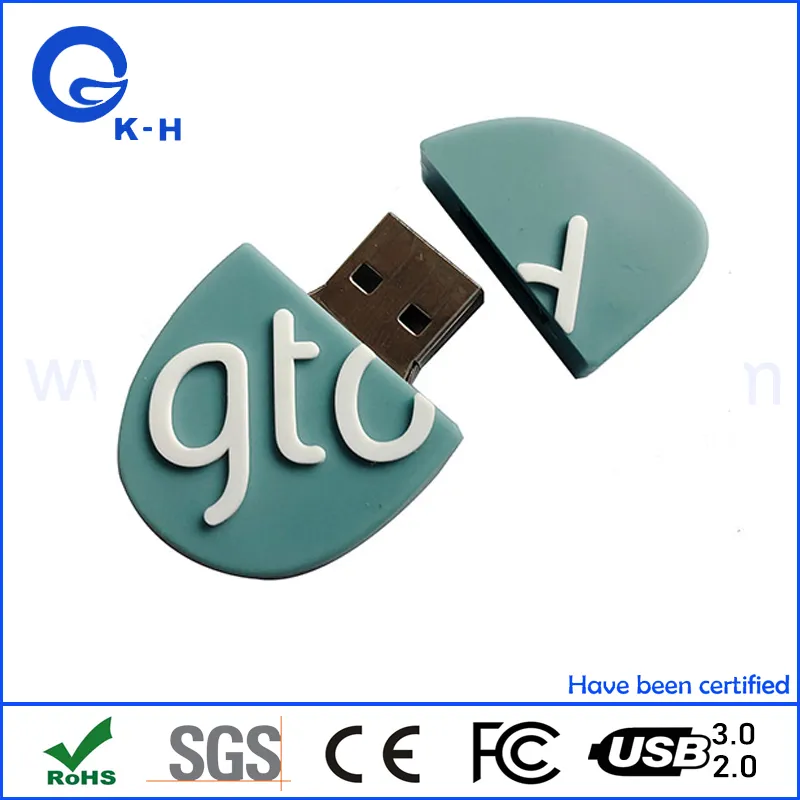 PVC Custom USB 2.0 Flash Memory Drive 8GB 16GB 32GB 64GB