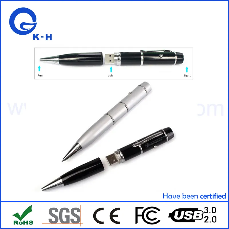 Pen Shape 8GB 16GB 32GB 64GB Custom USB Pen Drive