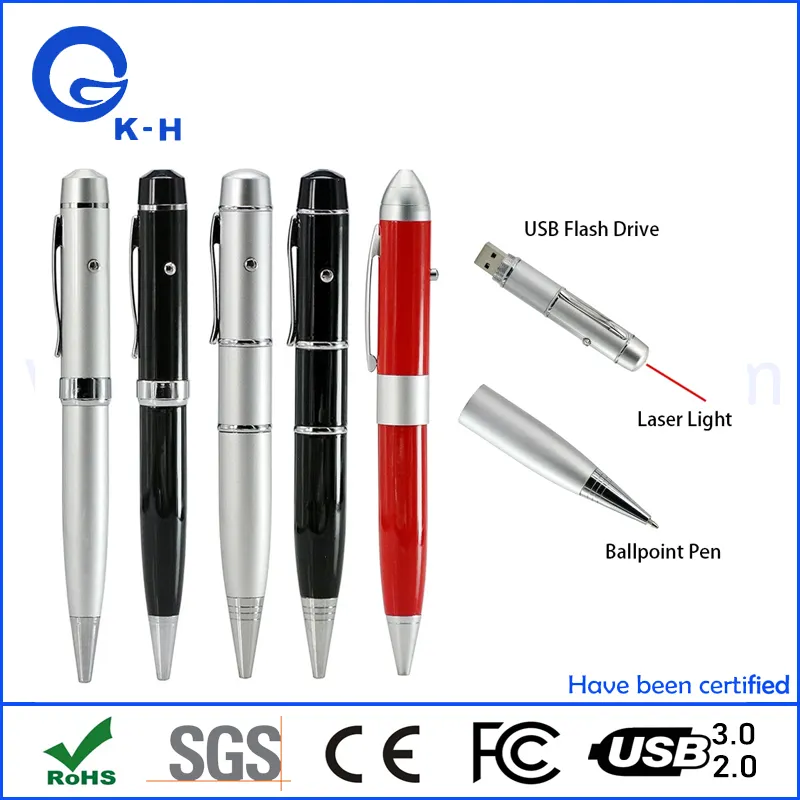 Pen Shape 8GB 16GB 32GB 64GB Custom USB Pen Drive