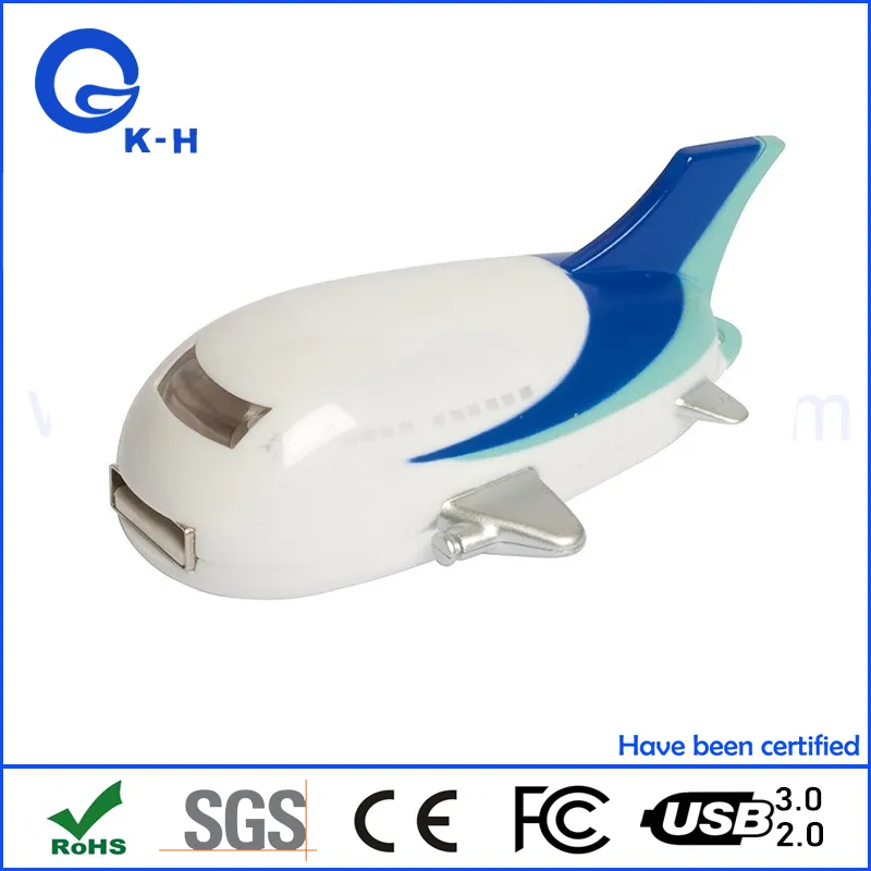 Plastic Airplane USB Flash Memory Disk for DHL UPS FedEx Company