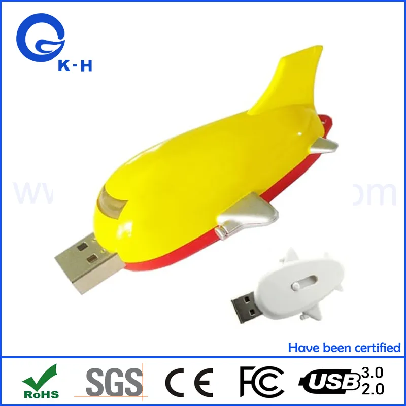 Plastic Airplane USB Flash Memory Disk for DHL UPS FedEx Company