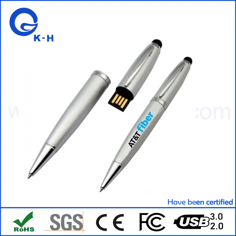 Promo Pen Shape 16GB 32GB 128GB USB Flash Memory Stick 256GB