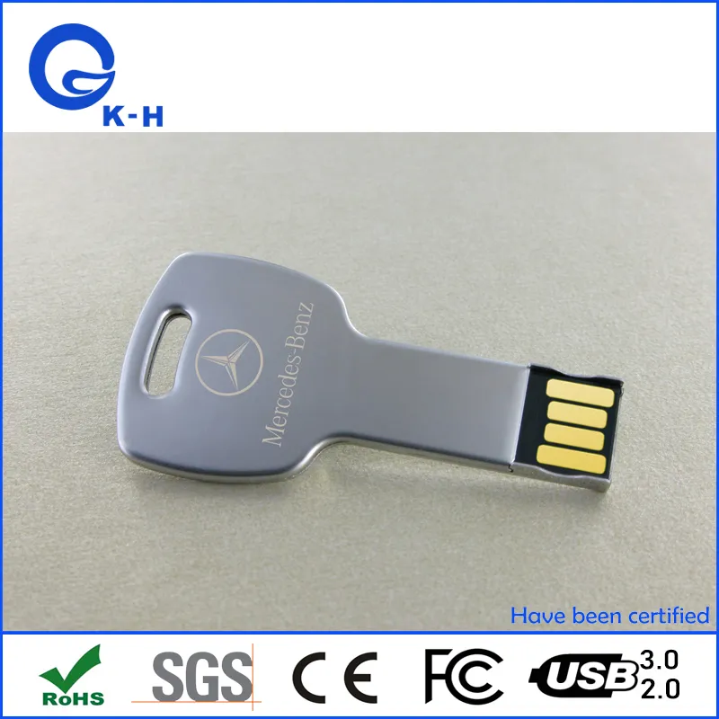 Promotional Gift USB Flash Key Shape Memory Drive 16GB 32GB