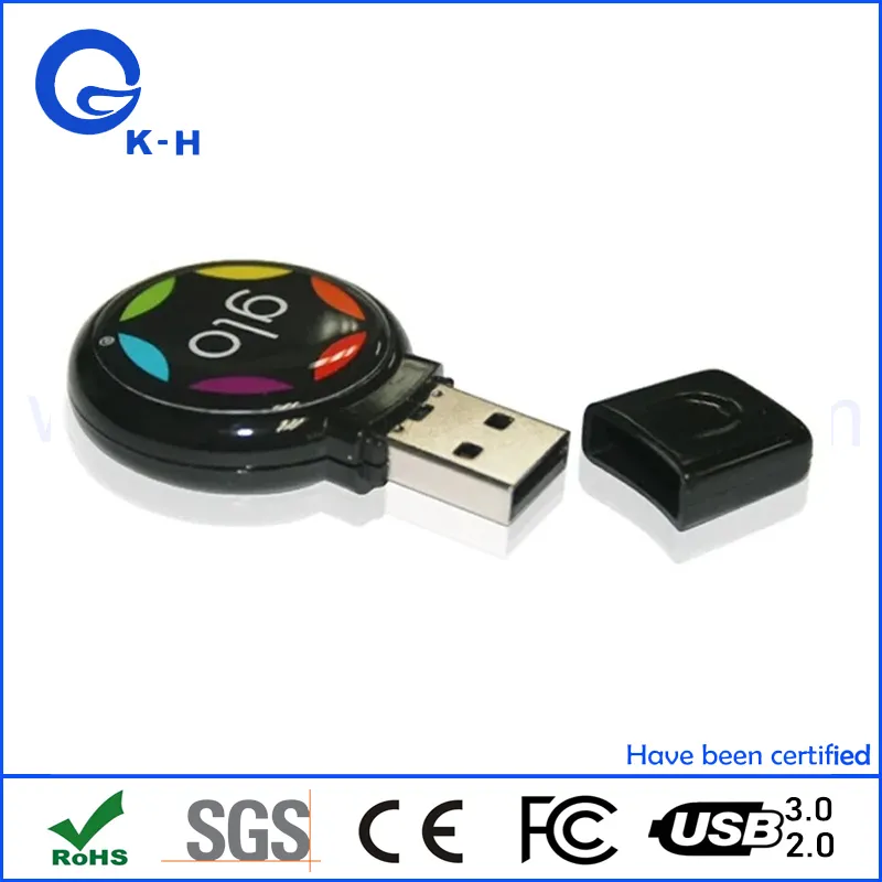 Round Epoxy Dome USB Flash Memory Pendrive 1GB 2GB 4GB 8GB