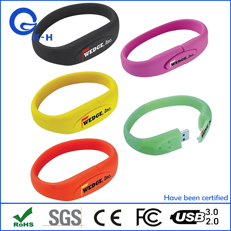 Rubber Wrist Band USB 3.0 Flash Memory Stick 16GB 8GB