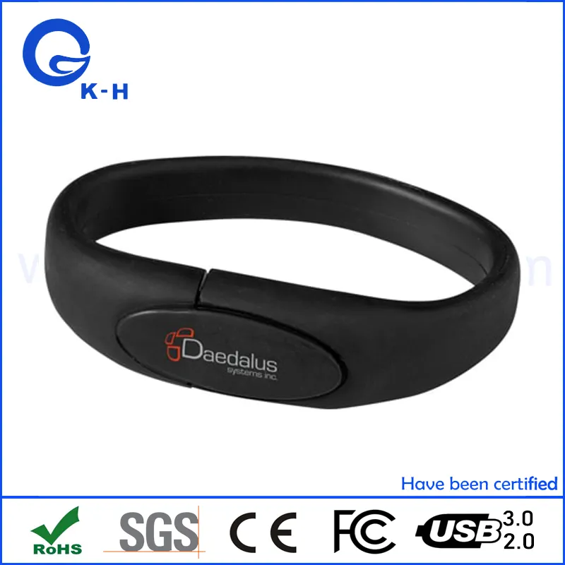 Rubber Wrist Band USB 3.0 Flash Memory Stick 16GB 8GB