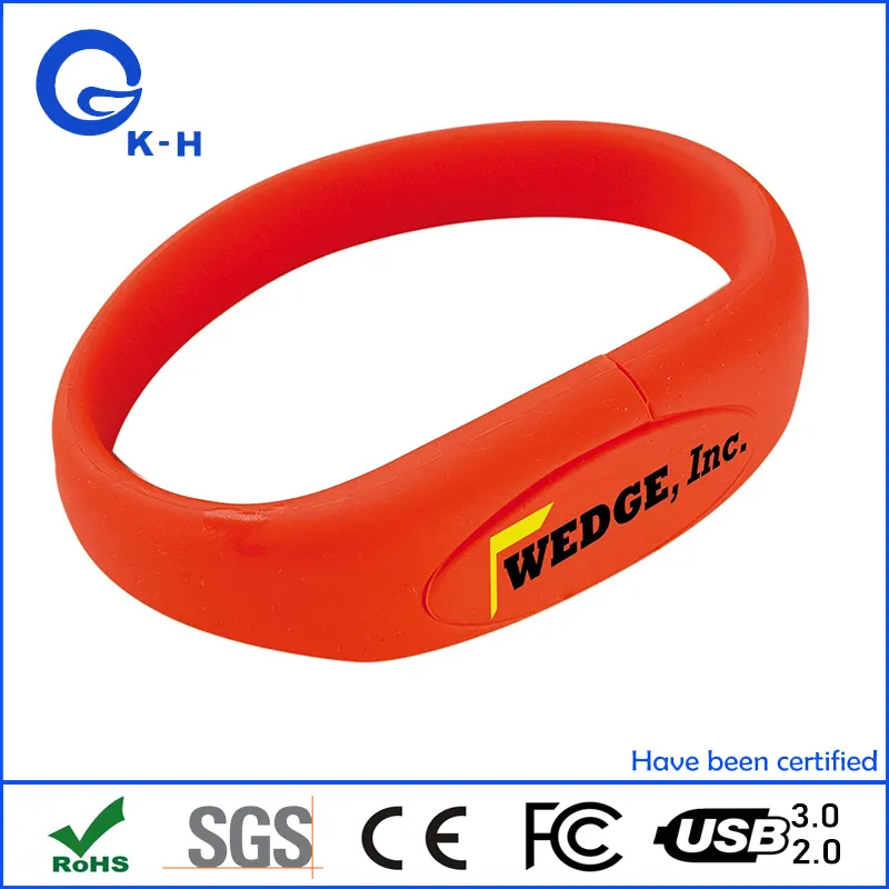 Rubber Wrist Band USB 3.0 Flash Memory Stick 16GB 8GB