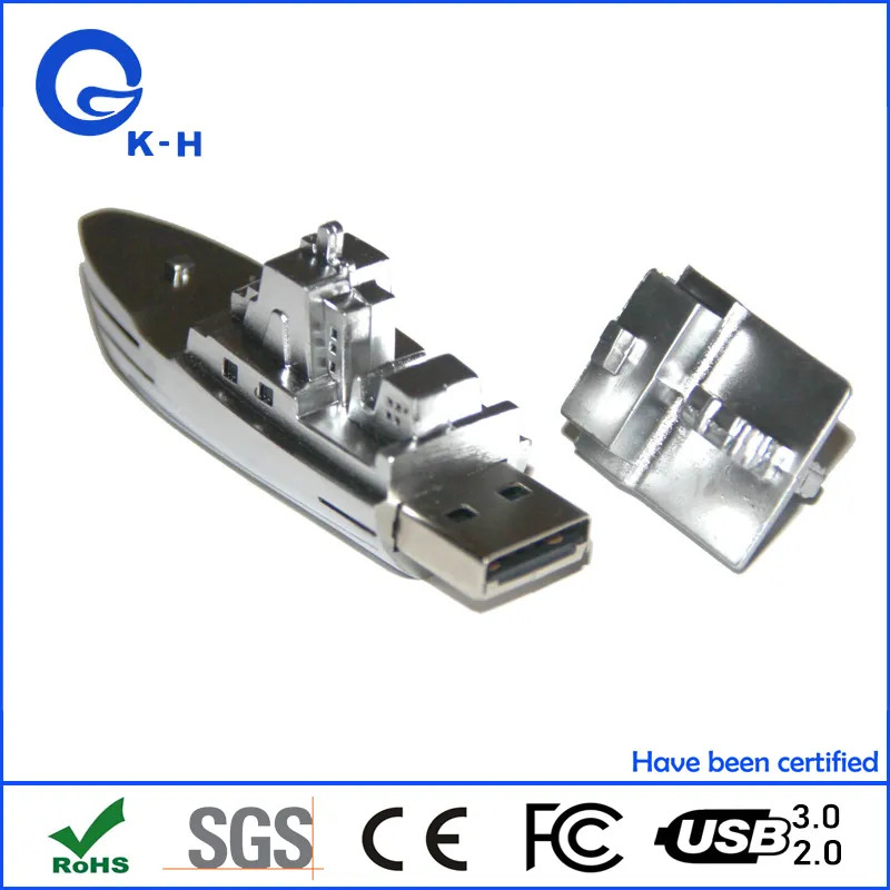 Ship Shape USB Flash Disk for Logistics Company