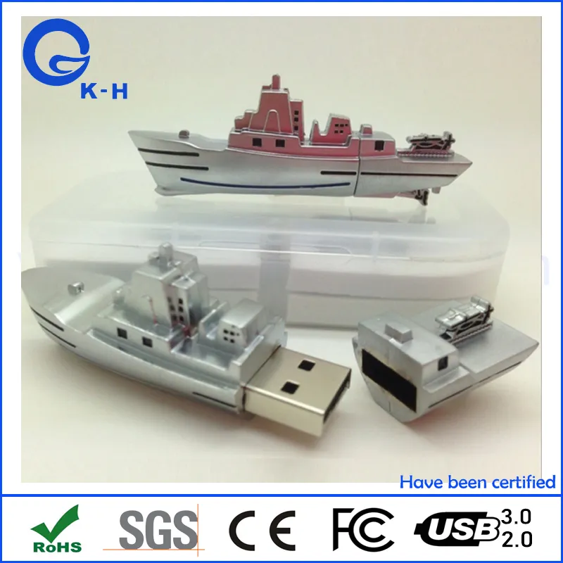 Ship Shape USB Flash Drive for Logistics Company