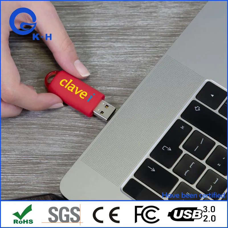 Spring Loaded ABS Plastic Case USB Flash Drive 16GB 8GB 4GB