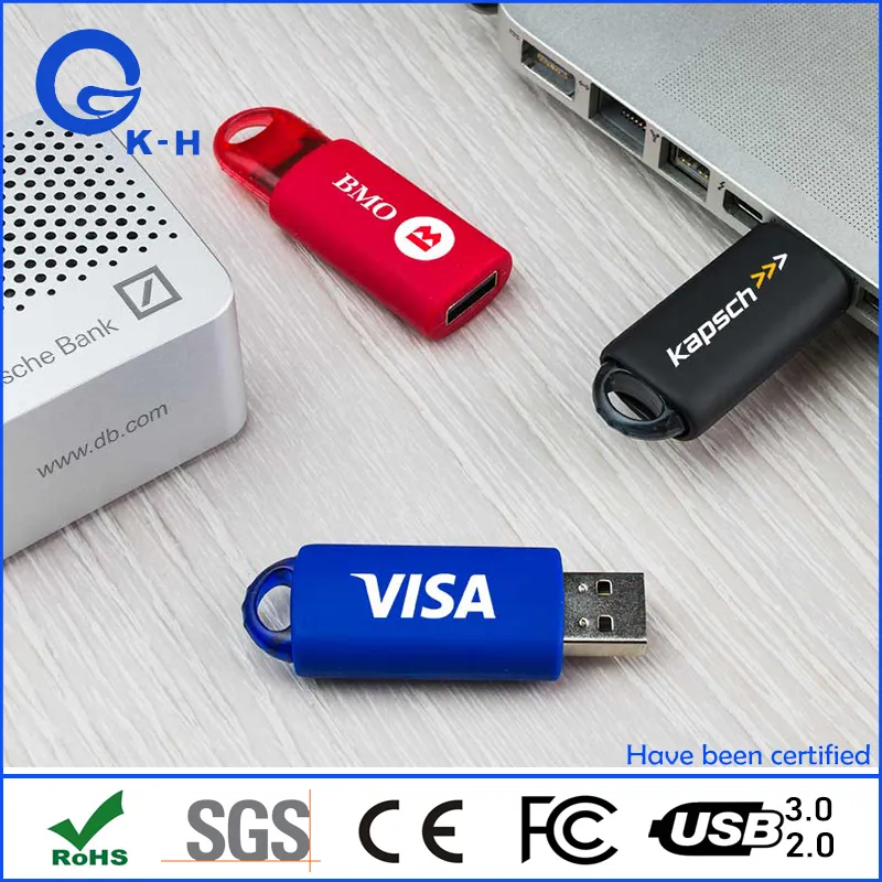 Spring Loaded Flash Memory USB 2.0 3.0 16GB 32GB 64GB