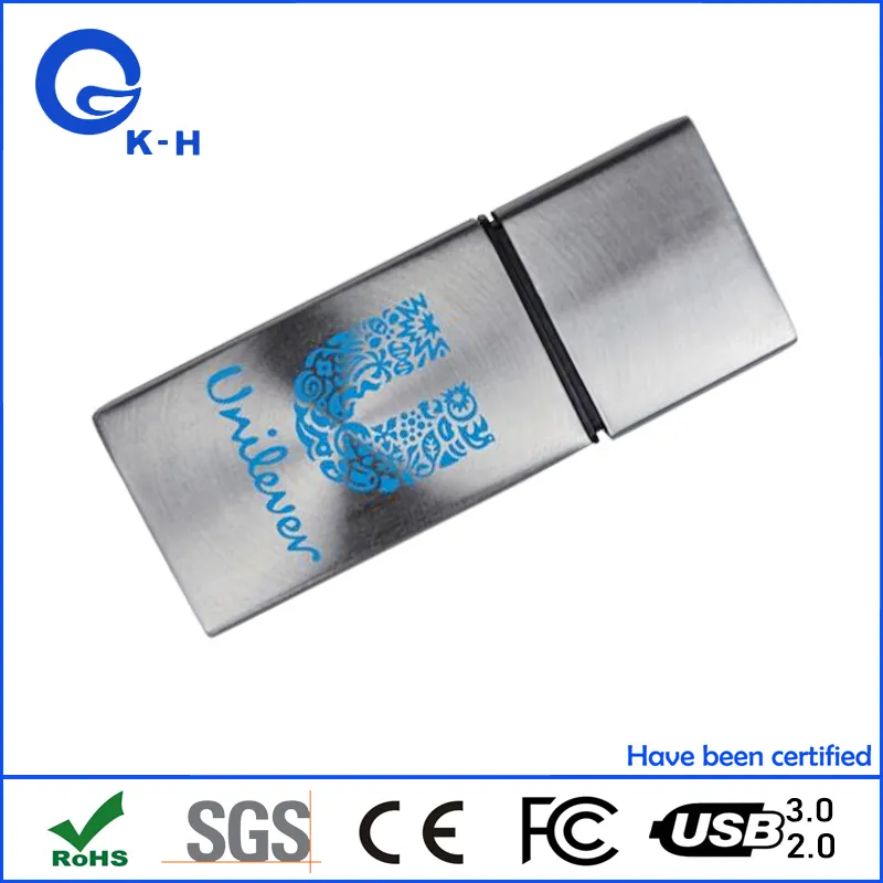 Stainless Steel Premium Promotion Gift Laser Engraved USB Stick