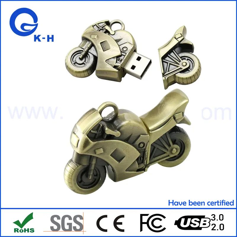 Strong Metal Motorcycle Personalization Flash Memory USB 2.0 3.0 16GB