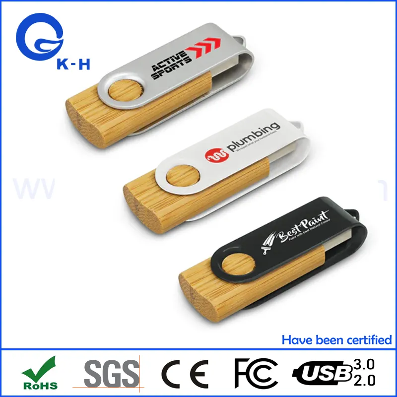 Swivel USB Custom Logo Flash Memory Drive 16GB 32GB