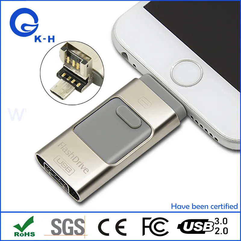 Type-C USB Flash Drive for iPhone 128GB Memory 64GB