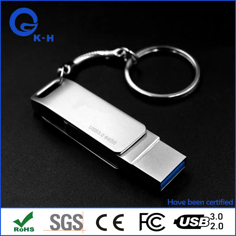 Type C USB 2 In1 OTG Flash Memory Disk 64GB 32GB