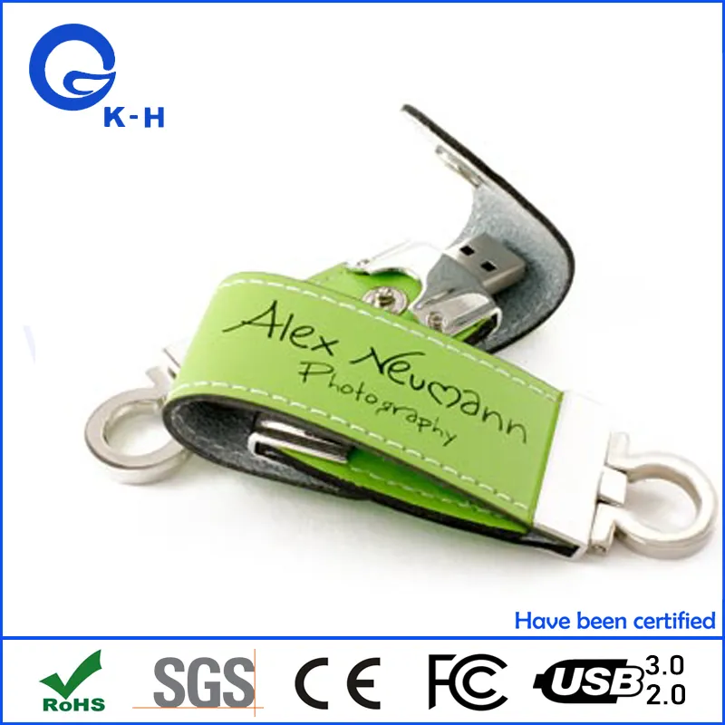 Wholesale Price Leather USB Flash Drive High Quality Memory Pendrive