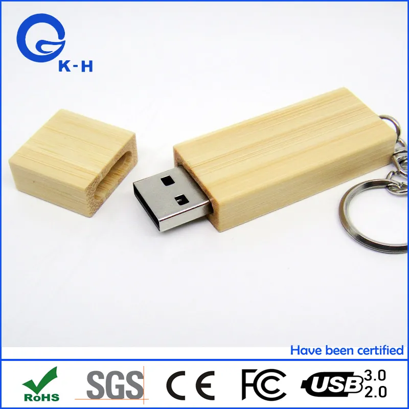 Wholesale Wooden Bamboo USB 2.0 Flash Disk 32GB 64GB 128GB