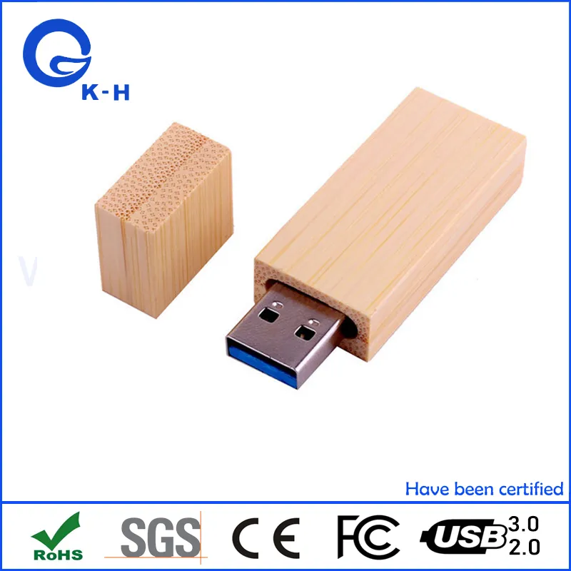 Wholesale Wooden Bamboo USB 2.0 Flash Disk 32GB 64GB 128GB