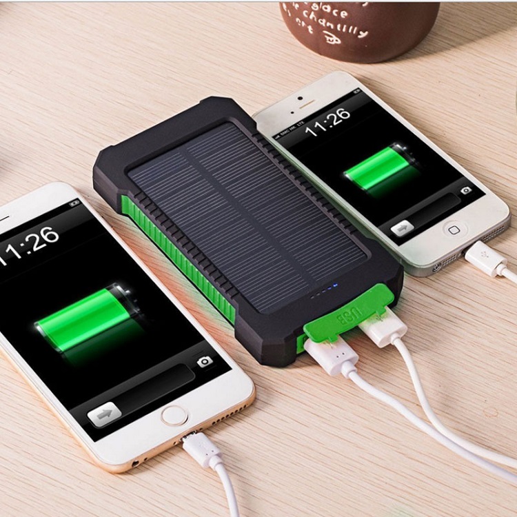 10000mAh 3 in 1 Durable Power Bank With 2 Charge Cable Mobile Power Bank AC Power Bank