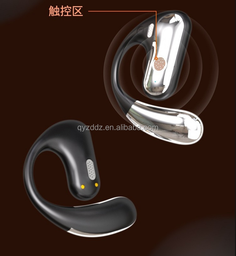 BT5.3 Bluetooth Earphone IPX5 Wireless Hanging Ear Ultra-long Life ENC ANC Sports Bluetooth Earphone