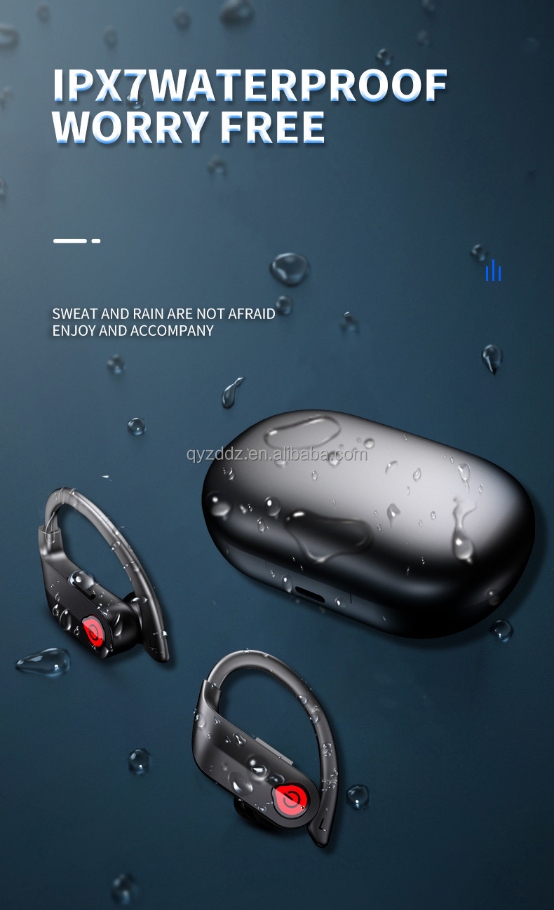 BT5.3 IPX7 Waterproof Noise-canceling Open Ear Sports Ultra-long Life Game Bluetooth Earbuds Wireless Bluetooth Earbuds