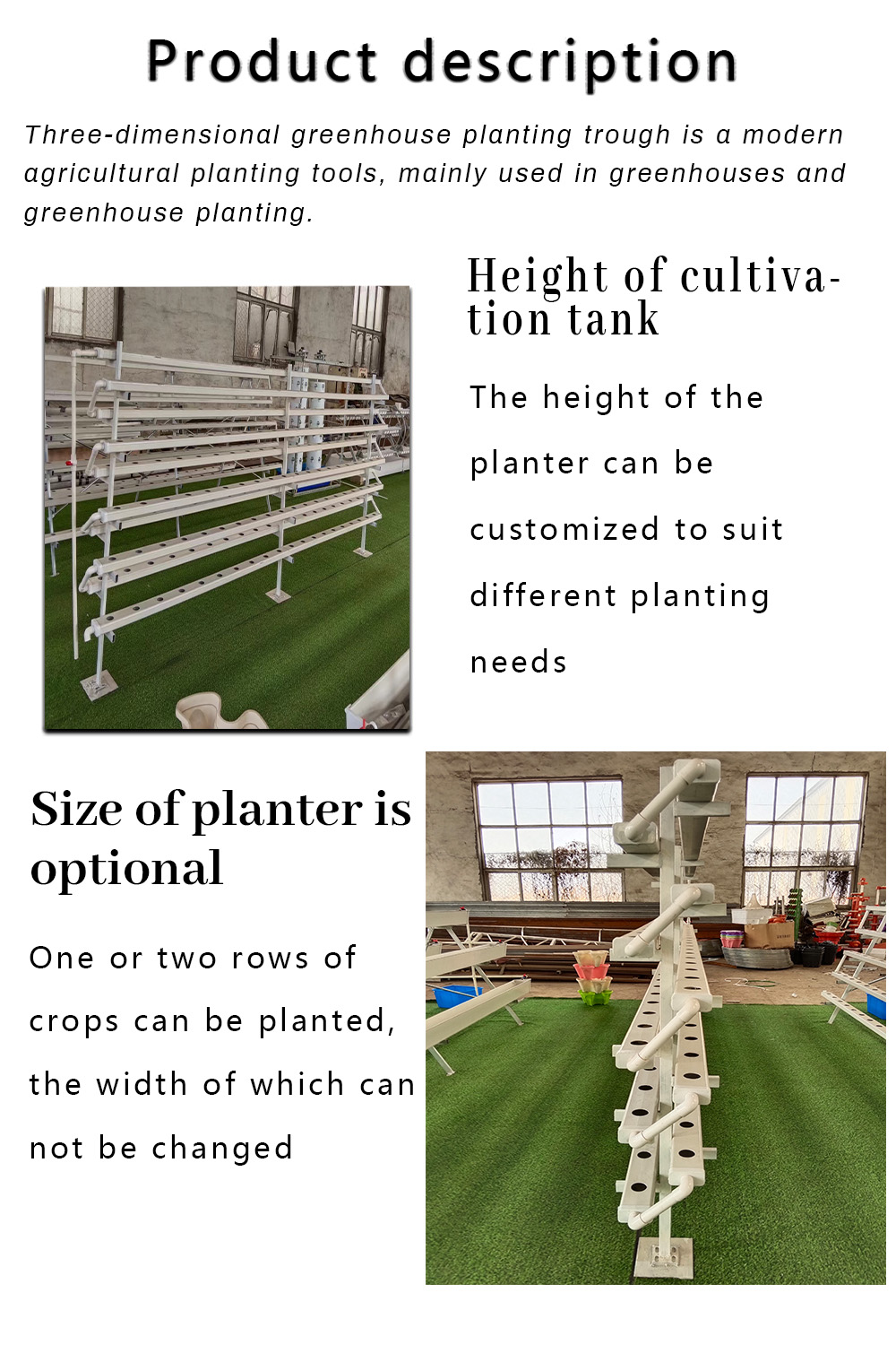 10 * 5nft vertical hydroponic tower system indoor garden vertical planting equipment cultivation tower