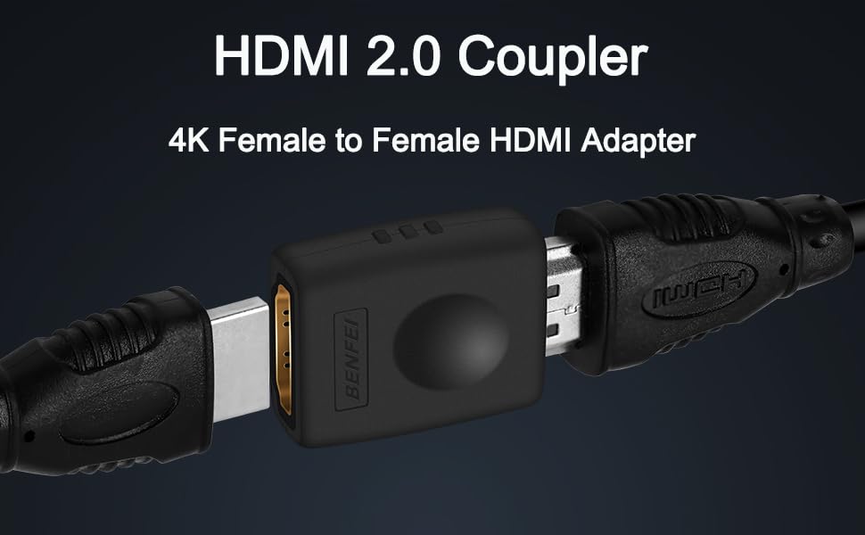 BENFEI HDMI Adapter Male to Female Right Angle 90 Degree-2 Pack China Supplier
