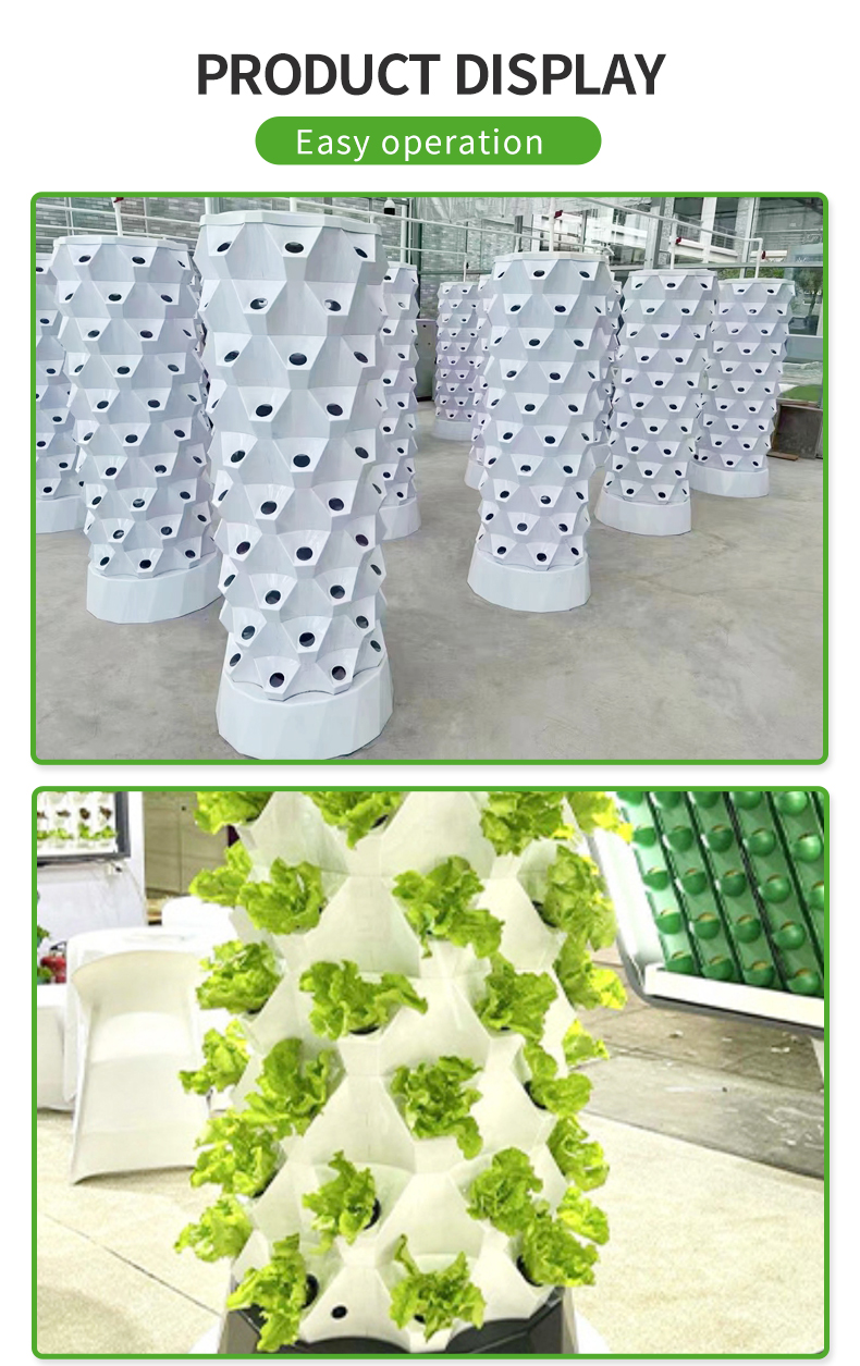 Commercial Hydroponic Tower System Pineapple Automatic Watering Growing Systems Carton Packing Customized White Provided GN 19 Export Factory Supplier