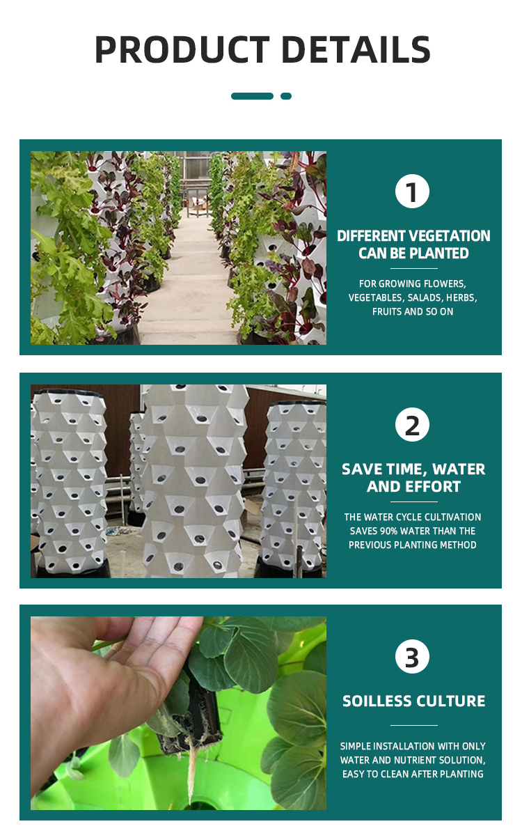 Hot Sale Agricultural Home Garden Indoor Vertical Farming 6 8 10 Layer Hydroponic Aeroponic Pineapple Growing Tower OEM Wholesale