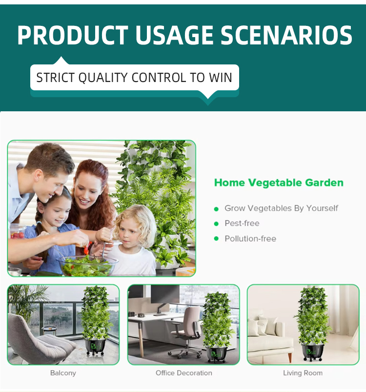 OEM Comercial Aeroponic Tower Garden Greenhouse Vertical Hydroponic Growing Systems farming for home use Factory-Owned Wholesale Bulk Orders