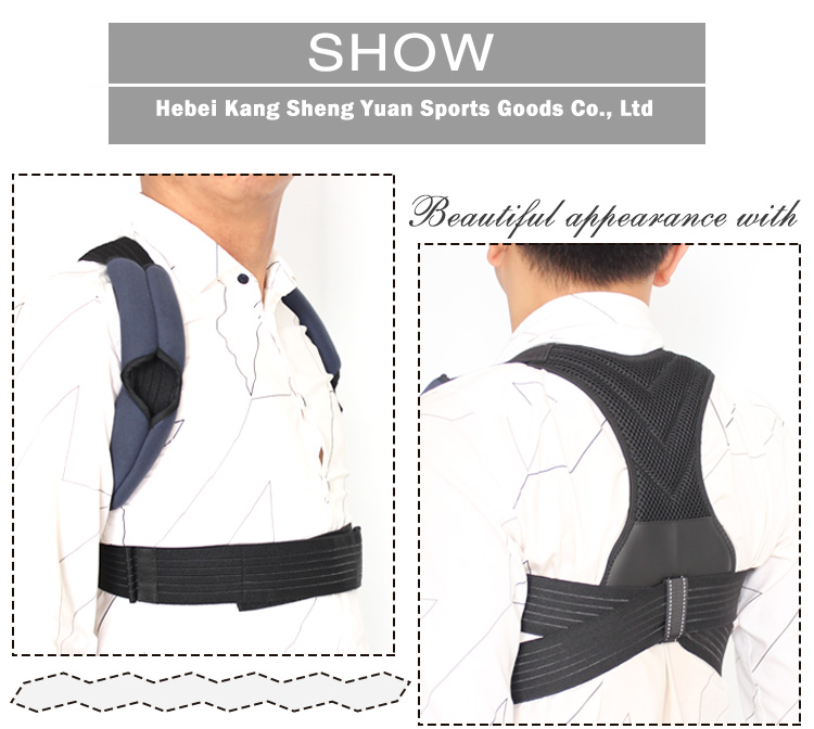 2021 new design breathable Thoracic daily use back support shoulder posture corrector Rapid Production Solutions Wholesale