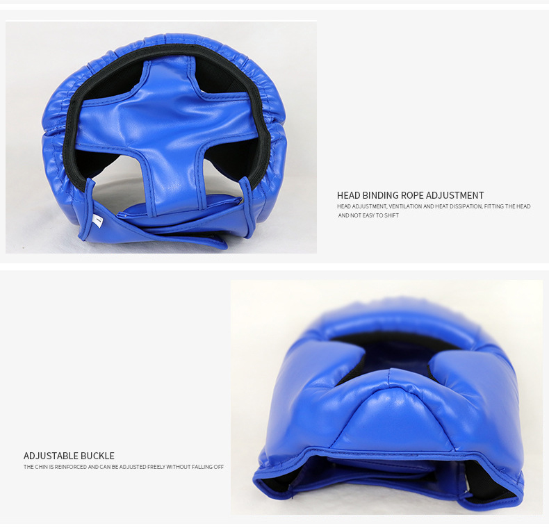 Adjustable Adult Children PU Boxing Safety Equipment Head Guard Helmet Supplier Wholesale